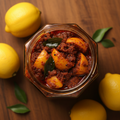 Andhra Lemon Pickle Jar - Top Down