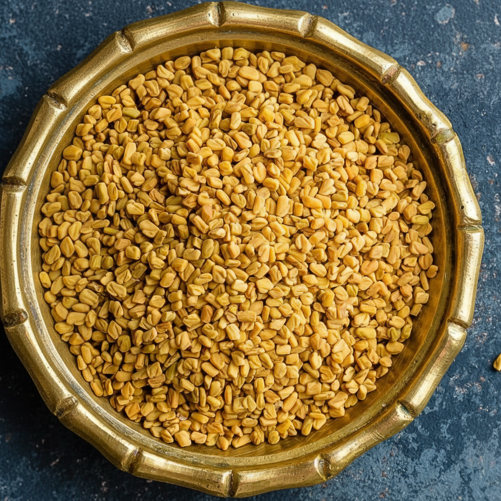 Fenugreek in Bowl - Top Down