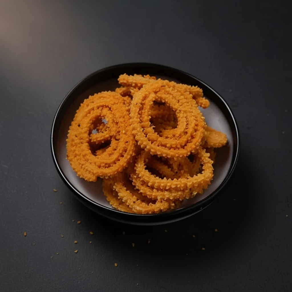 Murukulu Black Plate - Top Down