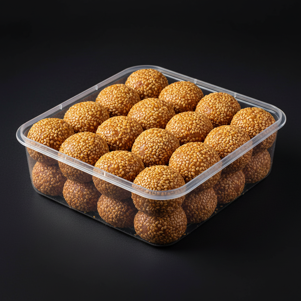 Nuvvundalu in plastic box - open 45 degree