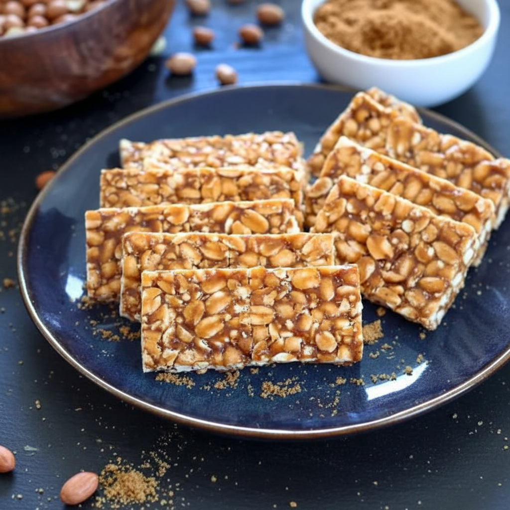 Peanut Chikki Plate - Side