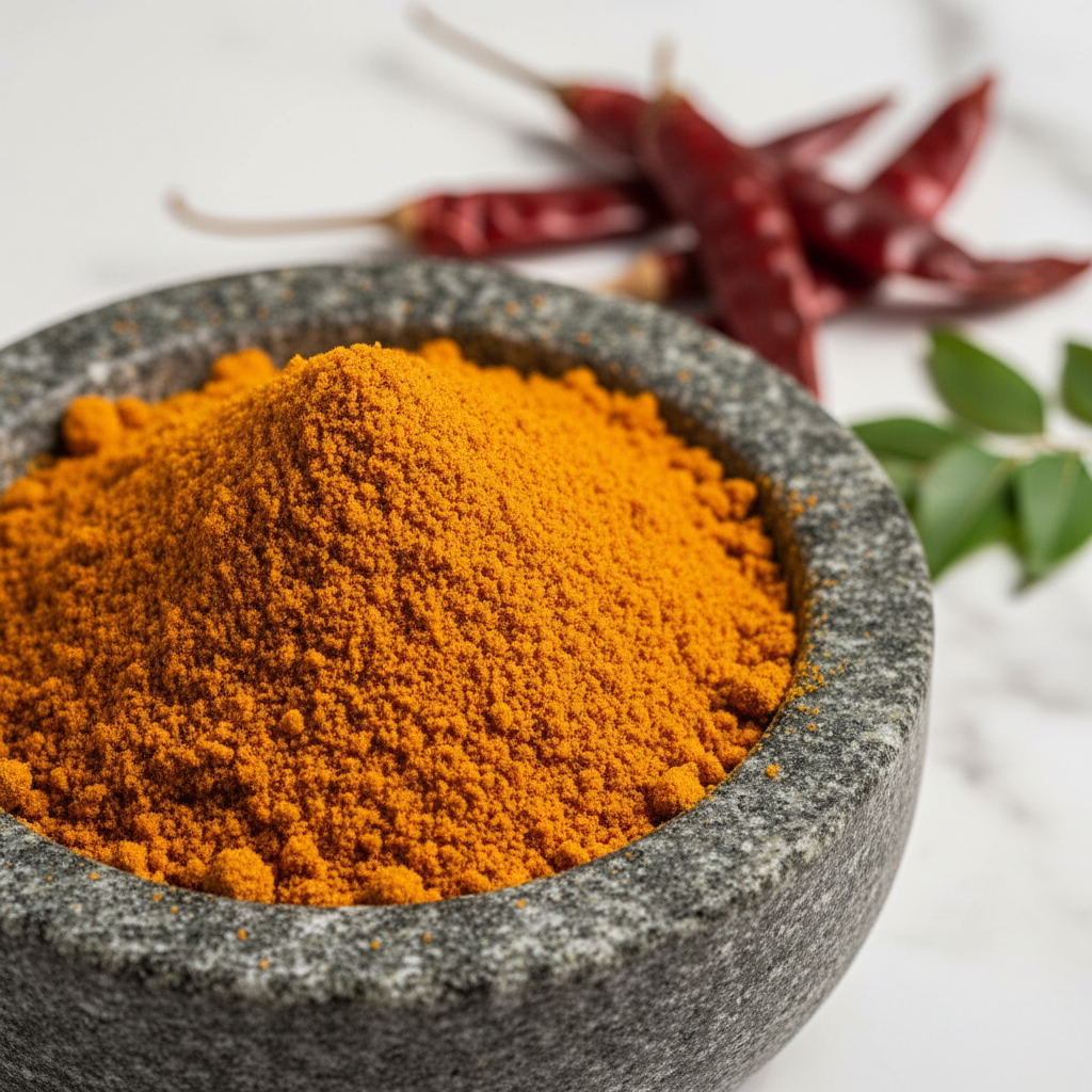 Sambar Podi - Macro Stone Mortar