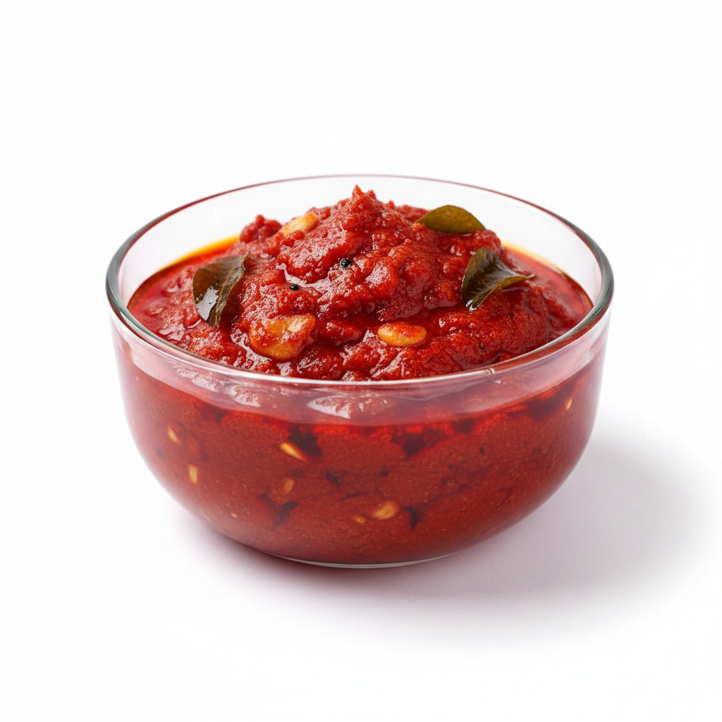 Tomato Garlic Pickle Bowl - Front