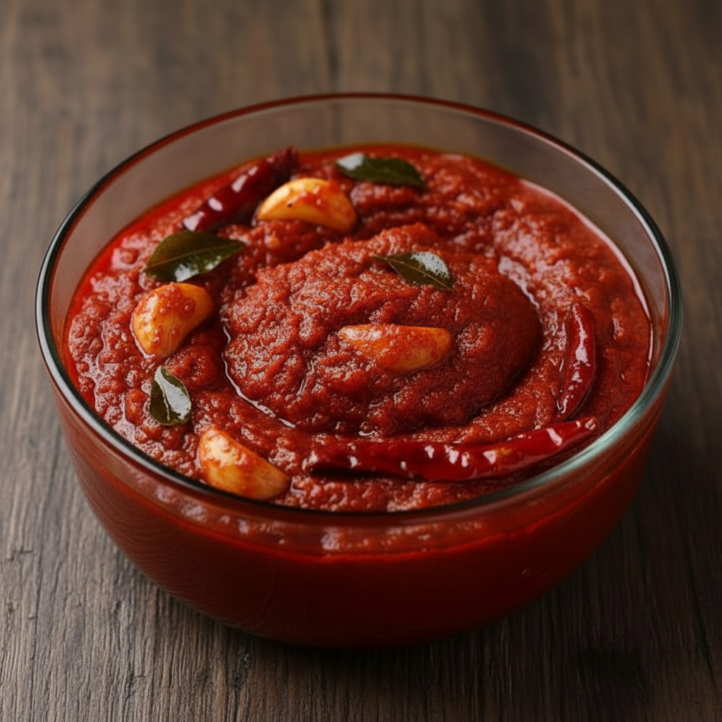 Tomato Garlic Pickle Bowl - No Spoon
